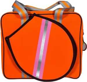 Tennis Sports Bag For Men&Women,Waterproof Neoprene Beach Bag,Soft High Capacity Shoulder Bag,Fashion Messenger Bag With Tennis Pendant