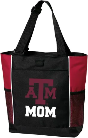 Texas A&M Mom Tote Bags Red Texas A&M Aggies Mom Totes Beach Travel