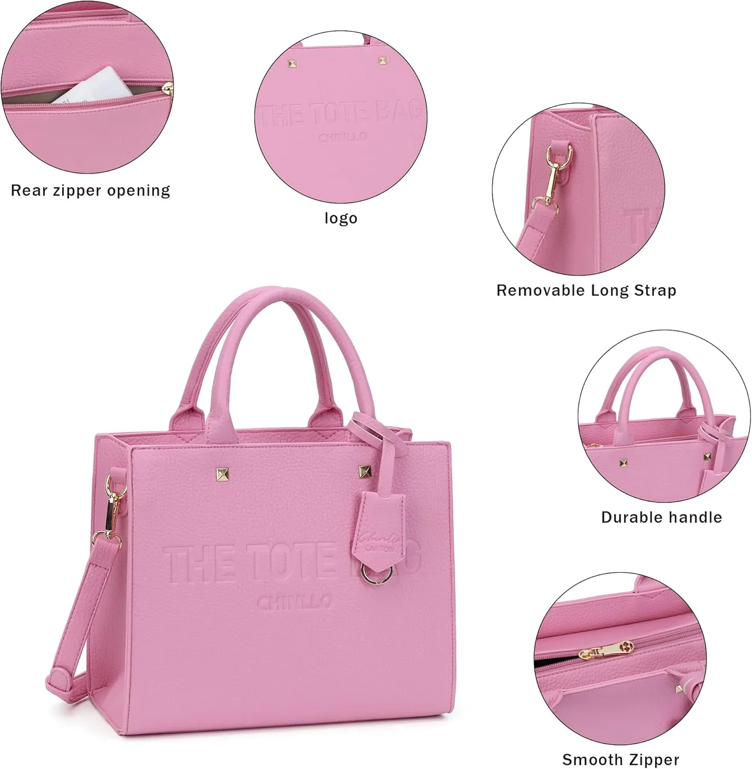 Tote Bag for Women, Top Handle Stachel Purse and Handbags with Shoulder Strap