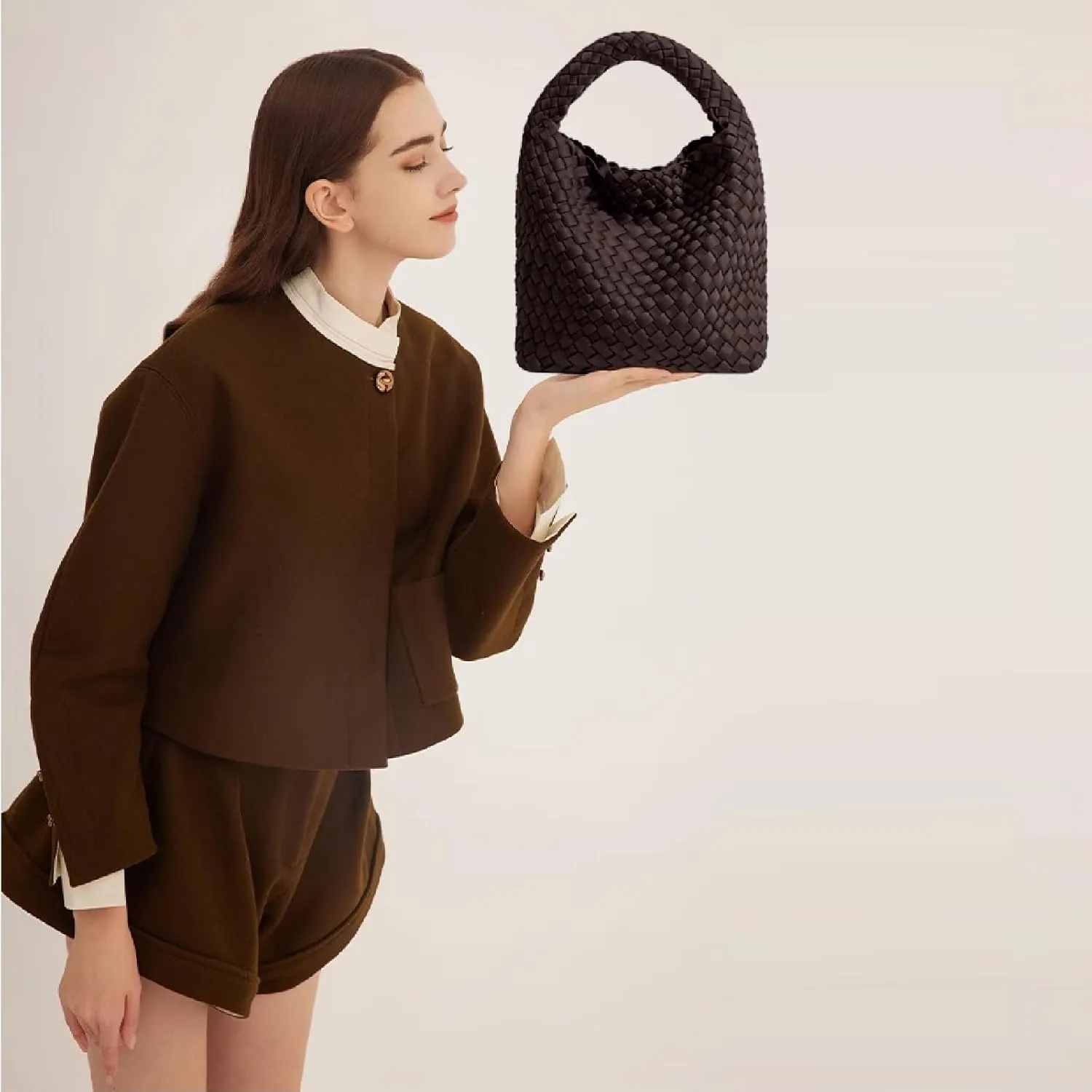 Tote for Women, Ladies Crossbody Handbag, Trendy Shoulder and Bucket Bag, Top-handle Tote Hobo Satchel with Purse