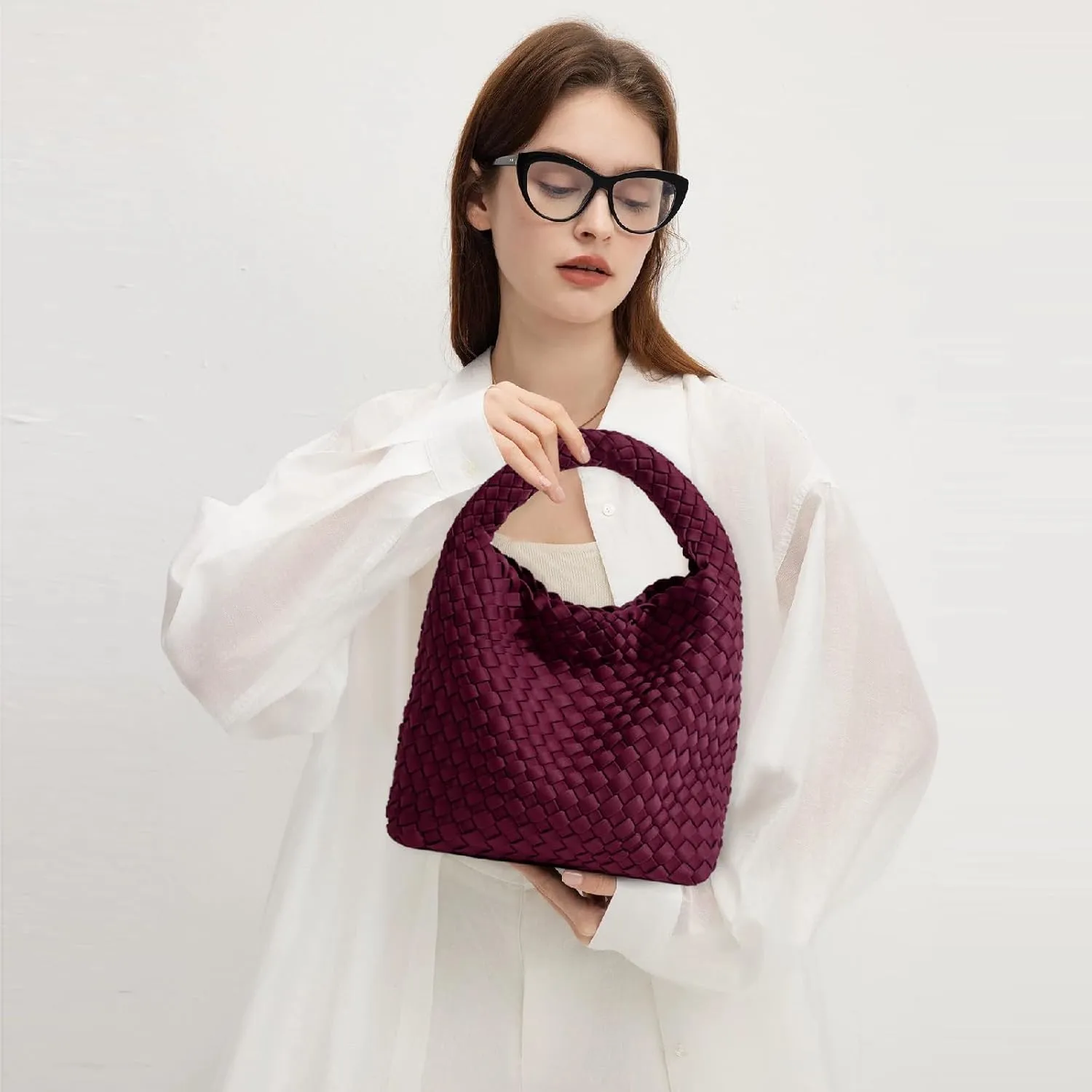 Tote for Women, Ladies Crossbody Handbag, Trendy Shoulder and Bucket Bag, Top-handle Tote Hobo Satchel with Purse