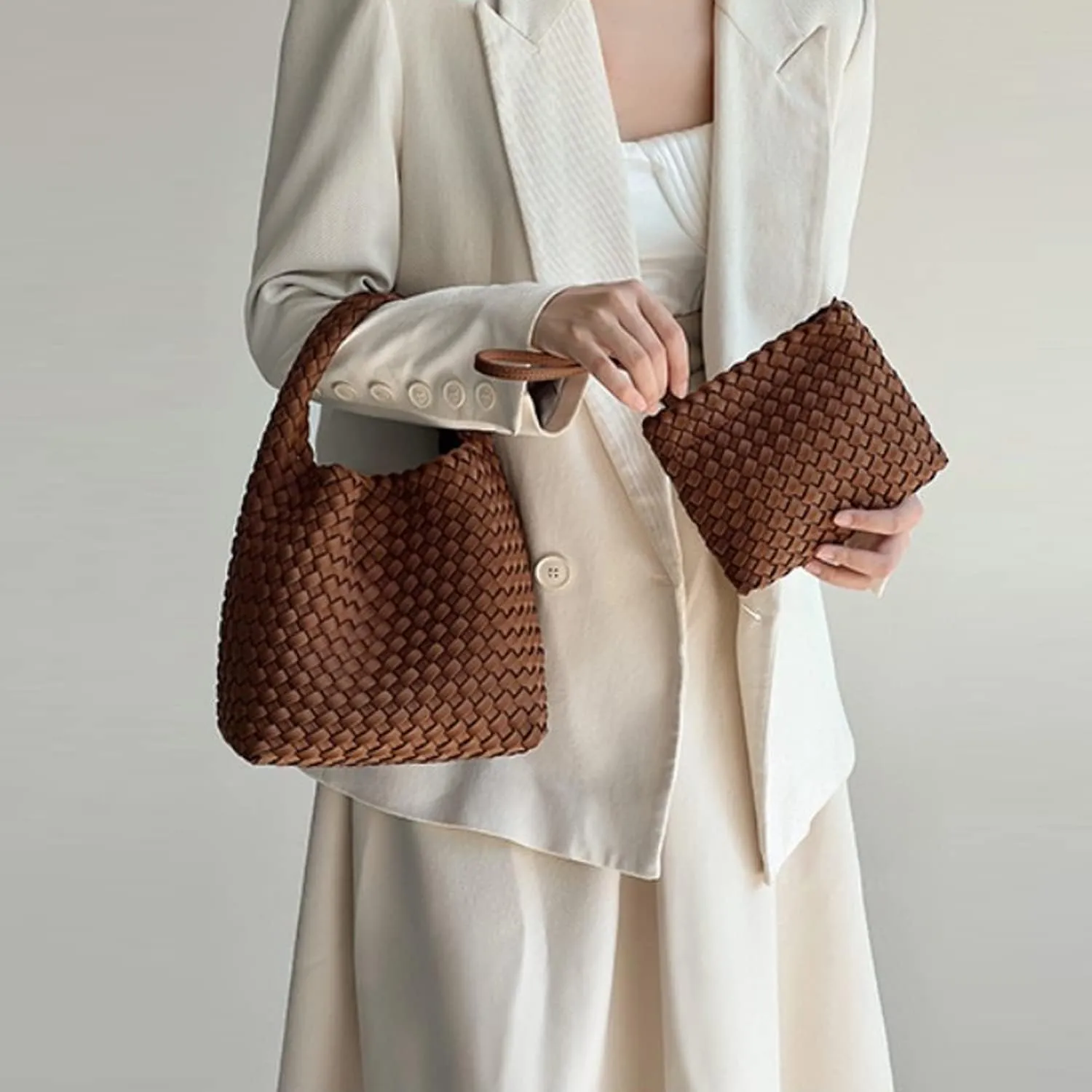 Tote for Women, Ladies Crossbody Handbag, Trendy Shoulder and Bucket Bag, Top-handle Tote Hobo Satchel with Purse