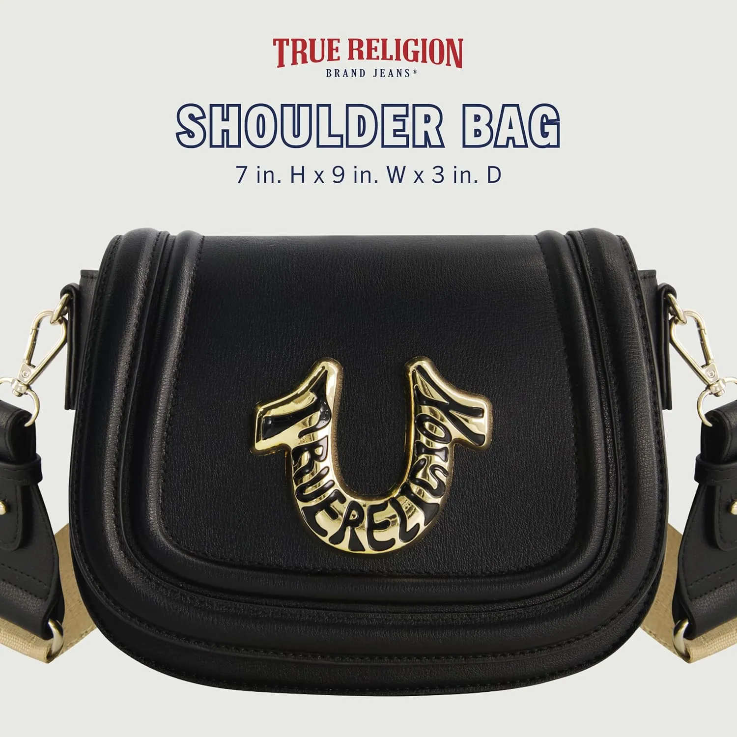 True Religion Tote Bag, Women's Mini Handbag with Adjustable Shoulder Strap