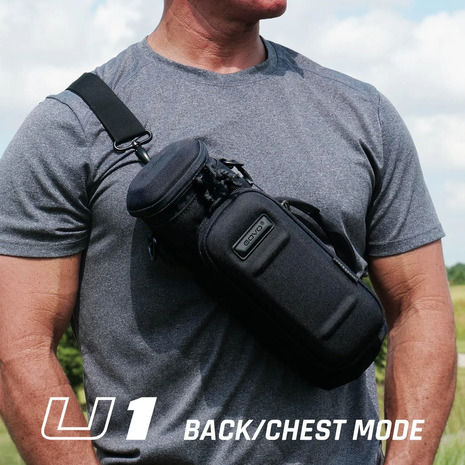 U1 Water Bottle Pouch with Zippered Hardshell Cap, Fits Up to 40oz Bottle, Molle System, Heavy Duty, Made With 100% Nylon