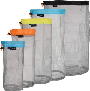 Ultra Light Stuff Sacks Nylon Mesh Drawstring Storage Bag S M L XL XXL for Camping Travel Hiking Outdoor Sports