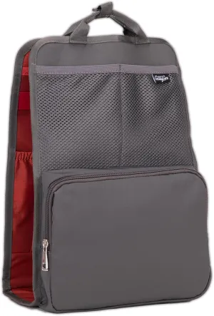 Unisex Foldable Vertical Backpack Organizer Insert for Tote Bag, Carry On, Picnic, Camping - 10 Pockets & Handle