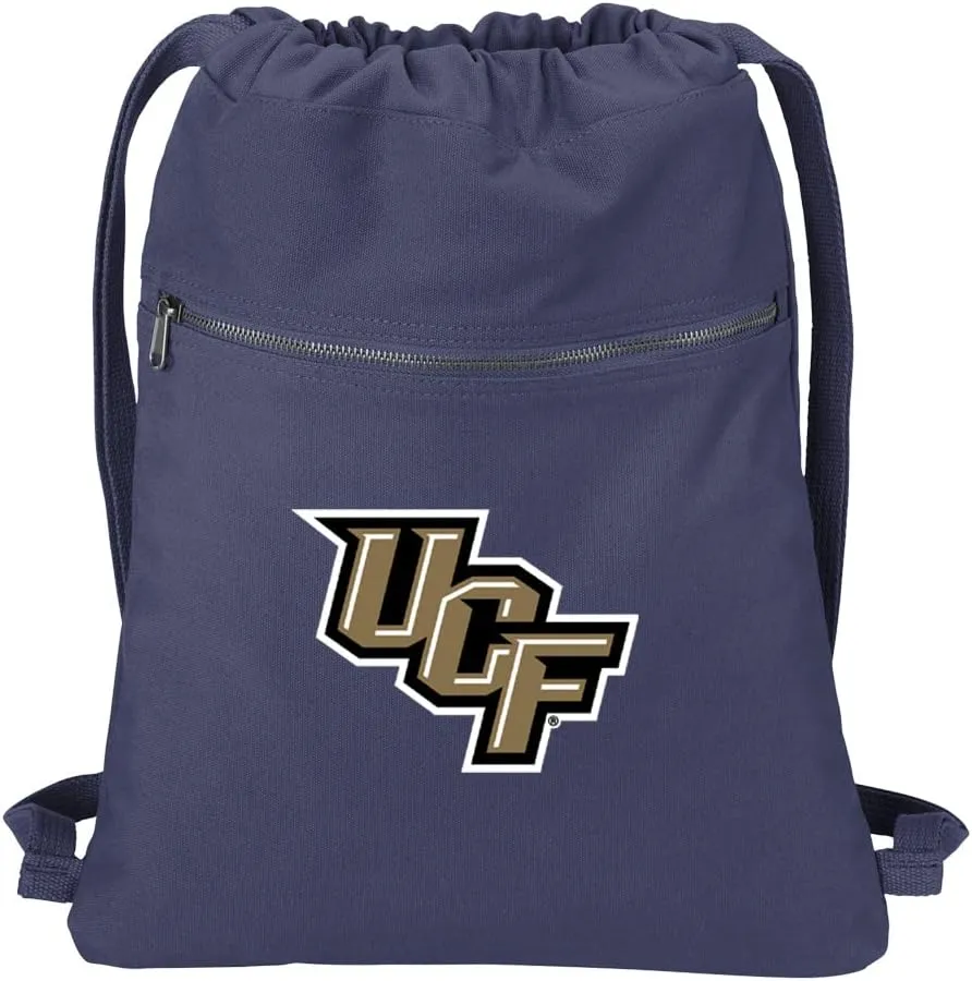 University of Central Florida Drawstring Backpack RICH COTTON UCF Cinch Bag