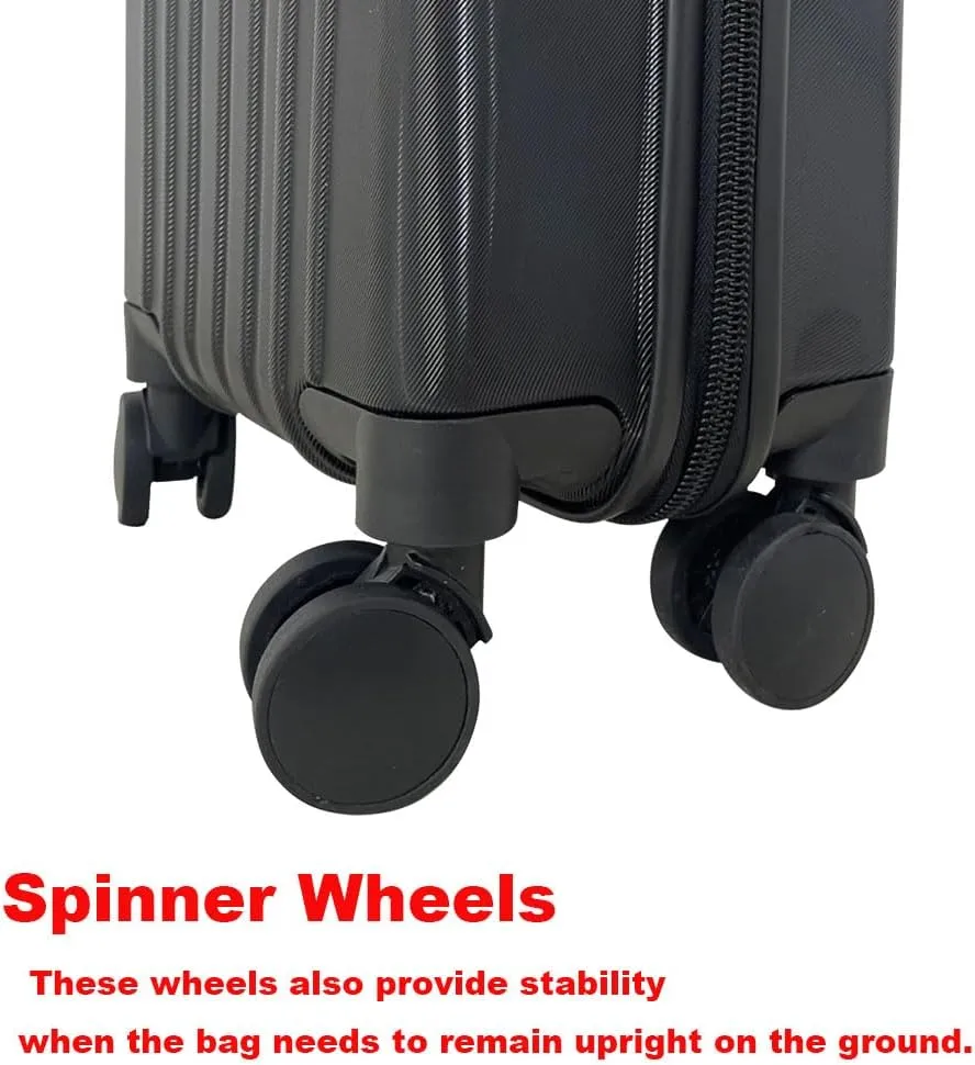 Upgraded 39" Hard Travel Case with 4 Spinner Wheels and Handles for Roll Up Banner Stand or Backdrop Booth Frame - Interior Dimensions: 39"L x 10" W x 8"