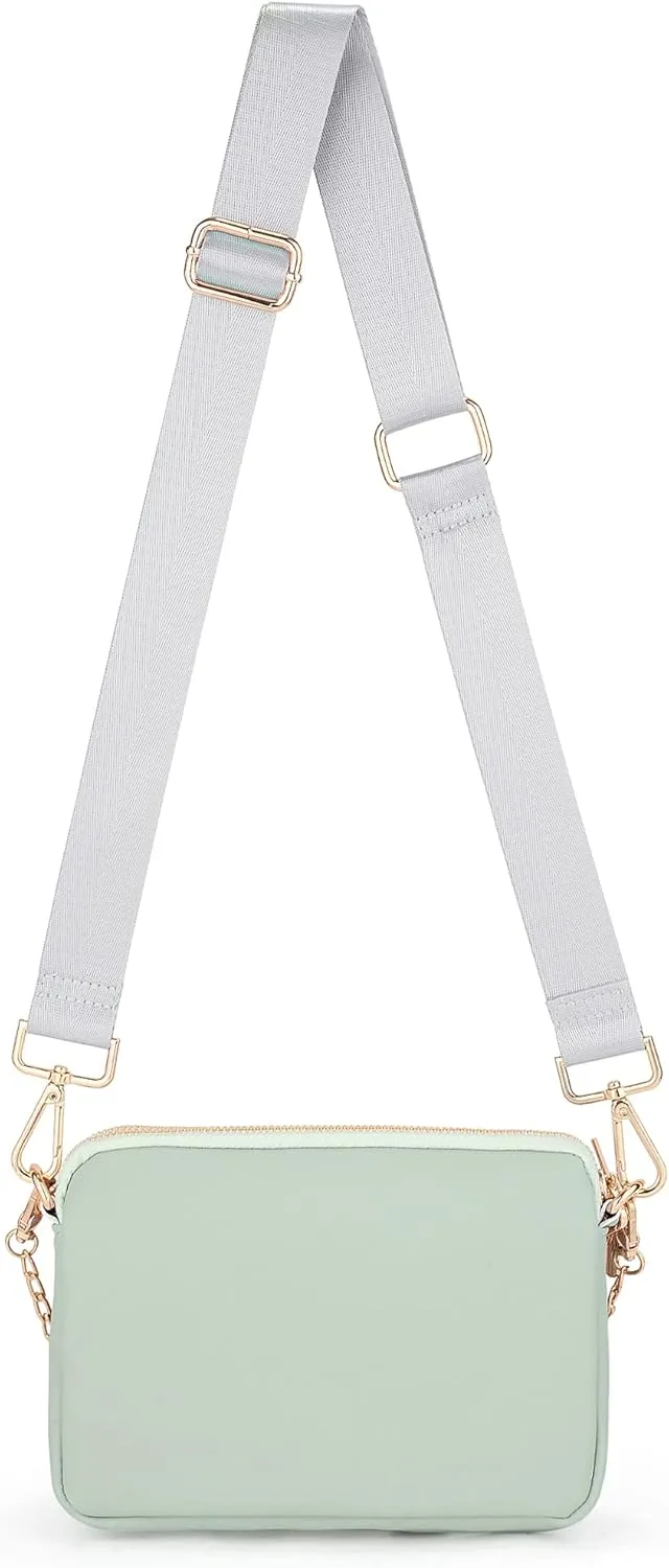 UTO Small Crossbody Bags for Women 3 in 1 Trendy Belt Purse Fashion Designer Mini Cute Sling Fanny Chest Pack