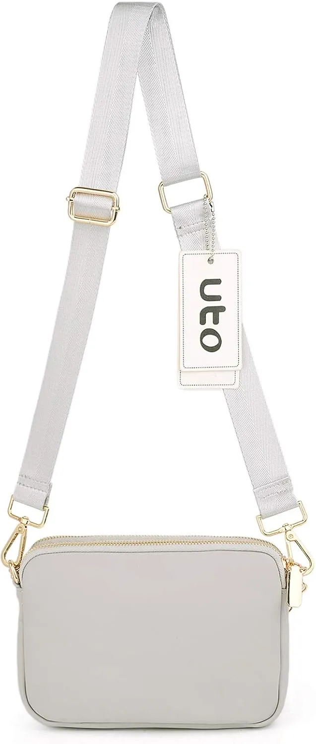 UTO Small Crossbody Bags for Women 3 in 1 Trendy Belt Purse Fashion Designer Mini Cute Sling Fanny Chest Pack