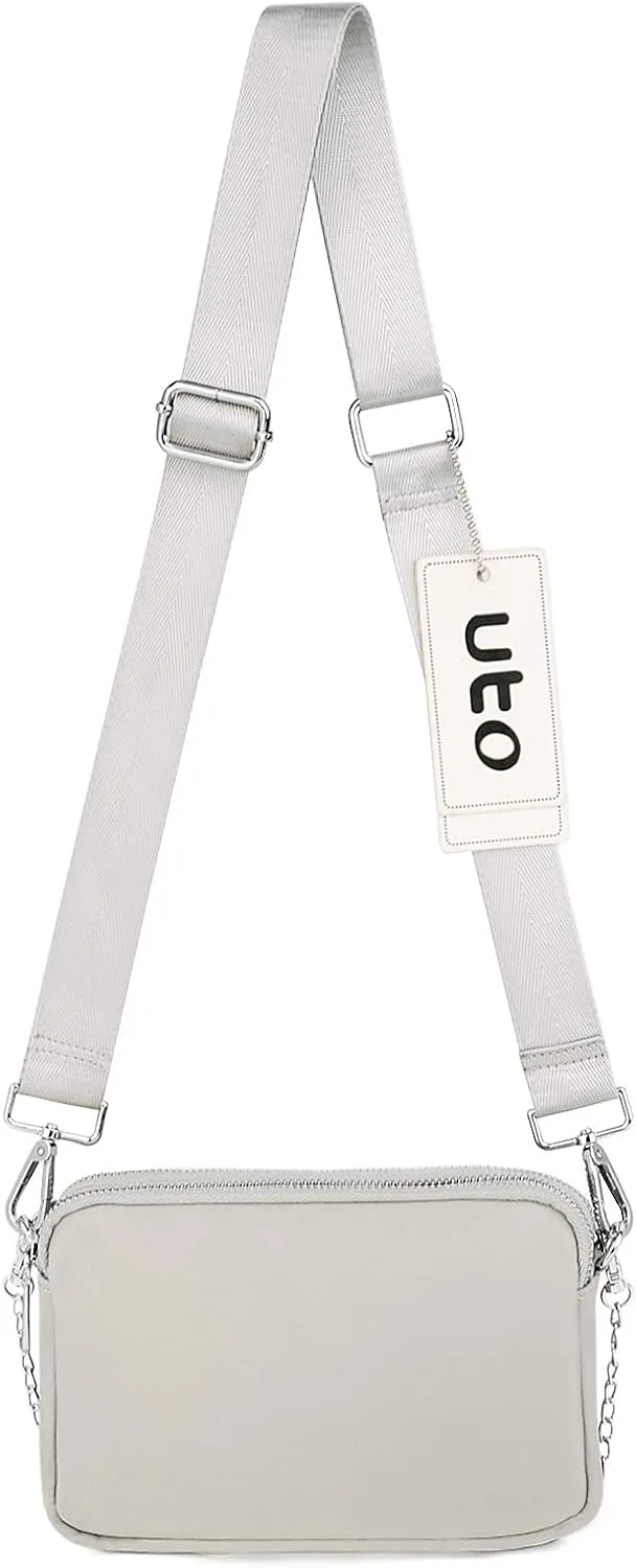 UTO Small Crossbody Bags for Women 3 in 1 Trendy Belt Purse Fashion Designer Mini Cute Sling Fanny Chest Pack