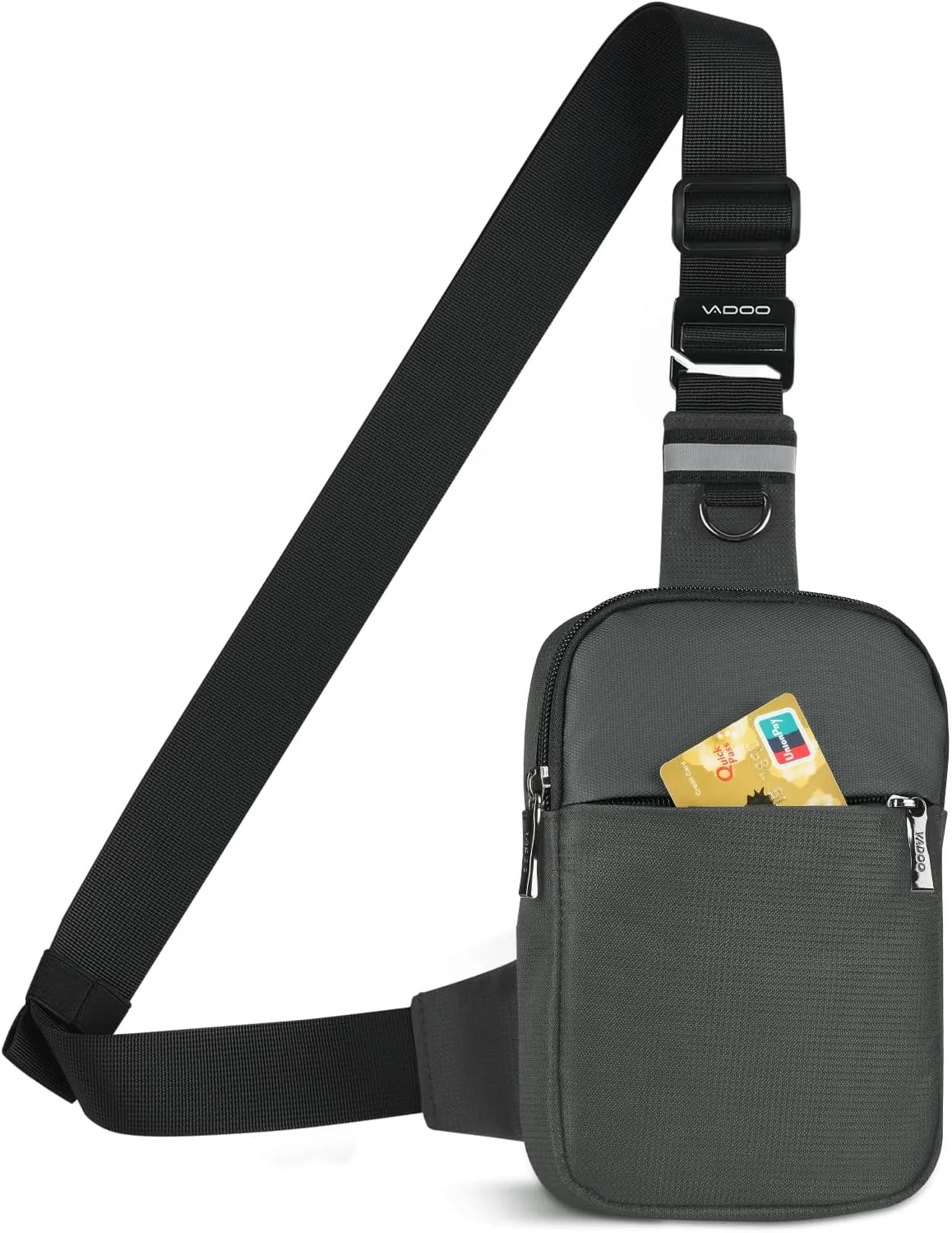 VADOO Sling Bag, Small Crossbody Bag with RFID Blocking for Women and Men, Lightweight Chest Phone Mini Bag for Travel Casual