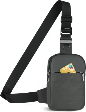 VADOO Sling Bag, Small Crossbody Bag with RFID Blocking for Women and Men, Lightweight Chest Phone Mini Bag for Travel Casual