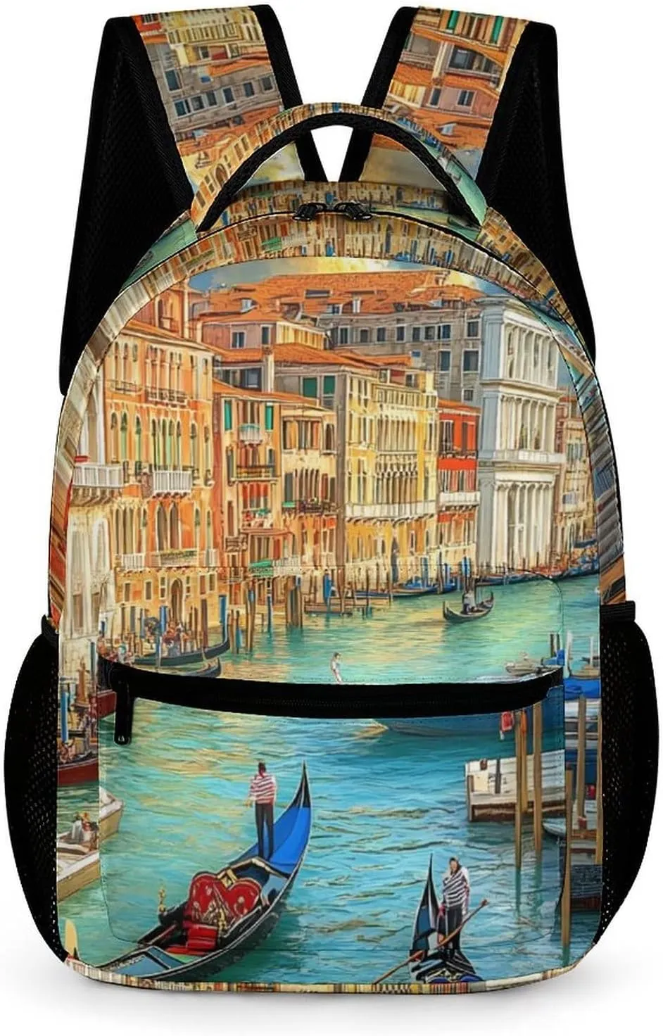 Venice Grand Canal Casual Backpack Travel Laptop Cute Basic Shoulder Bag for Work Women & Men