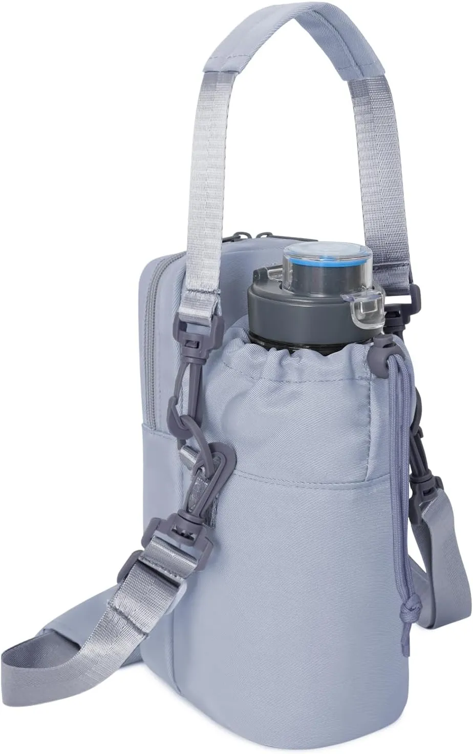 Wandering Nature Water Bottle Holder with Strap 32oz Insulated Water Bottle Carrier Sling Bag with Phone Pocket Water Bottle Pouch for Hiking Walking(Patent Pending)…
