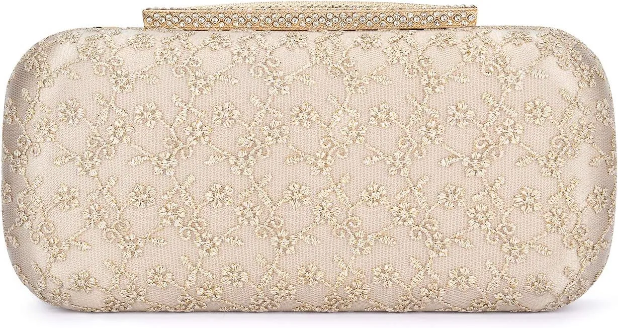Wedding Bridal Clutch Bags For Women Lace Satin Evening Clutch Purses