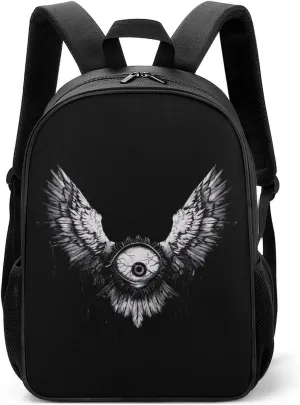 Weirdcore Halloween Eyeball Wings Backpack Carry on Backpack Travel Laptop Backpack Casual Daypack for Weekender Business