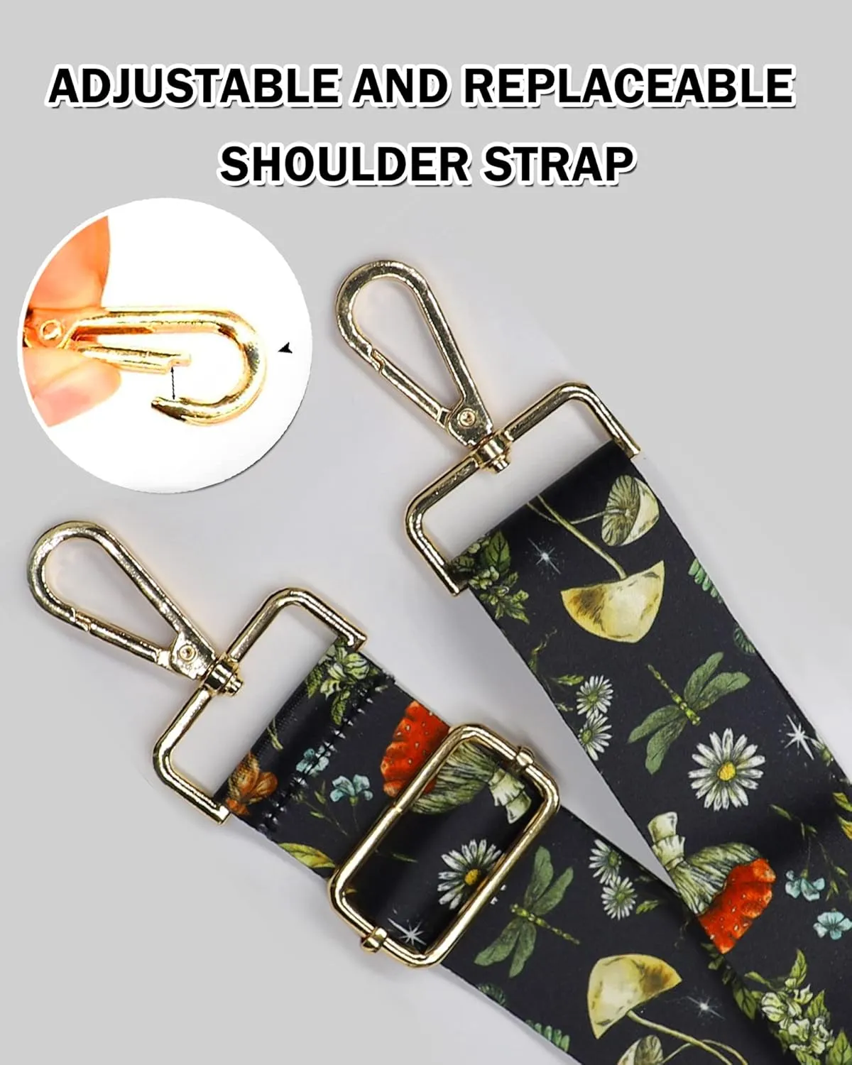 Wide Purse Strap Replacement Crossbody Handbag Shoulder Strap Adjustable Bag Straps Replacement