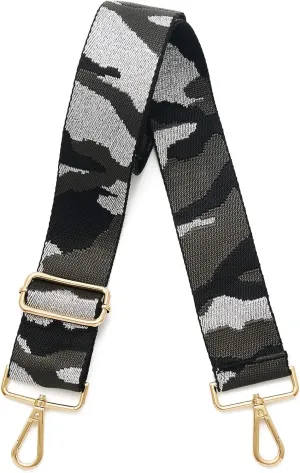 Wide Purse Straps Replacement Adjustable Crossbody Gold Hardware Canvas Shoulder Strap For Women