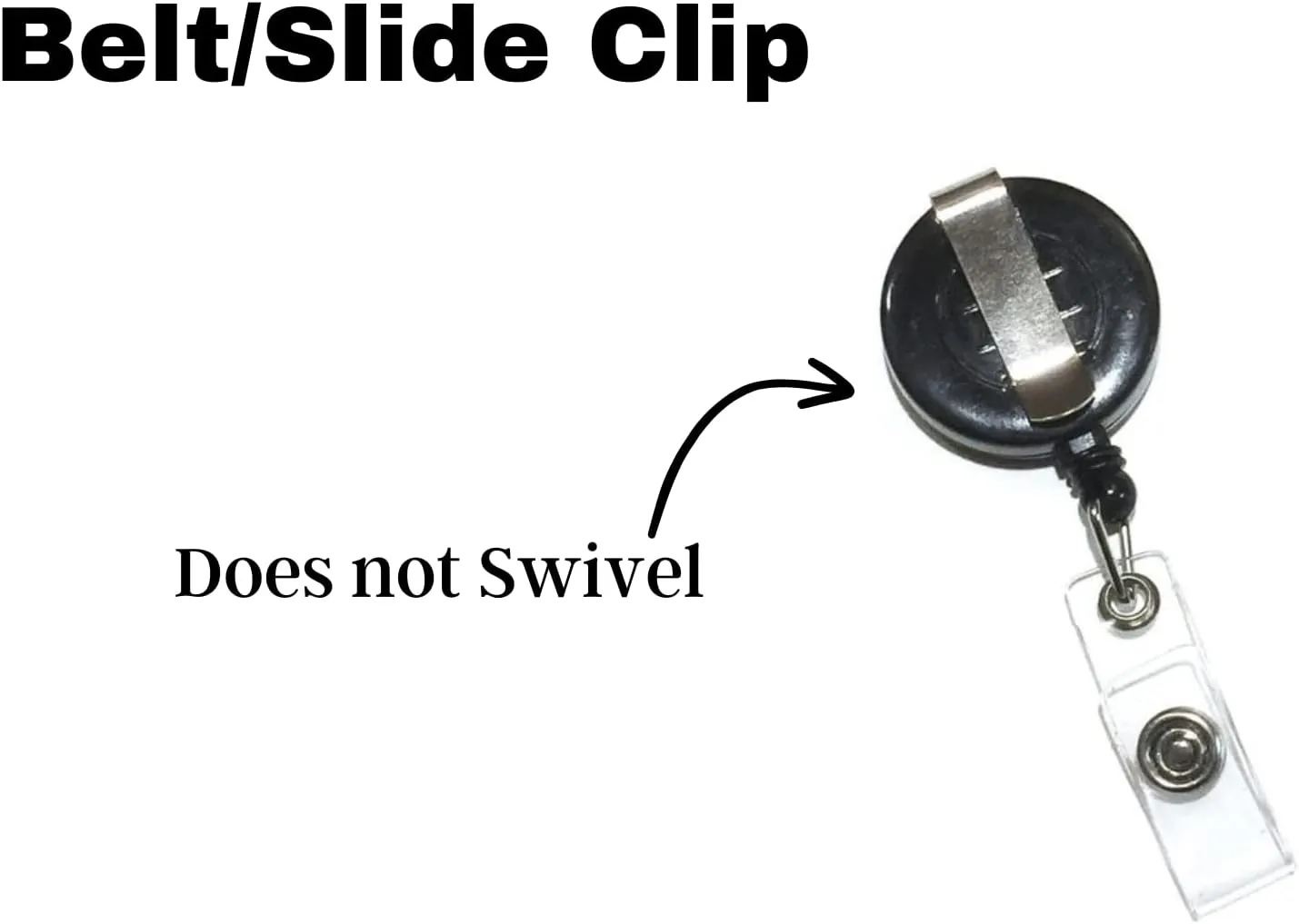 WigsPedia Retractable Name ID Badge Holder Reel/ID Badge Holder - Patriotic Baby Highland Cow USA Flag (Style#2) (Belt/Slide Clip)