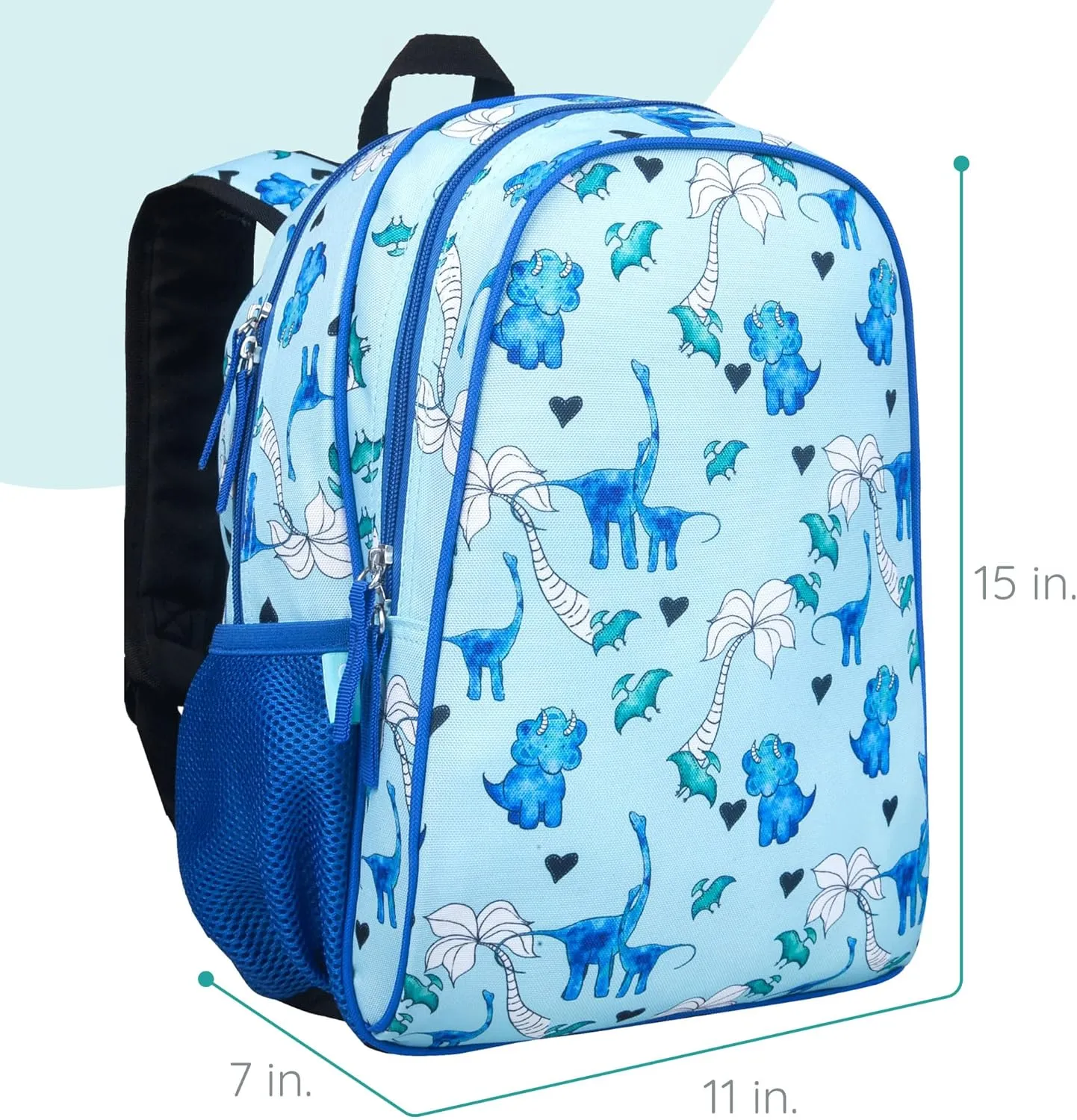 Wildkin Blue Dino 15 Inch Backpack