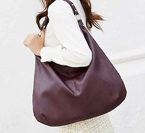 Women Handbag Leather Satchel Purse Handbag Vintage Top Handle Handbag Work Tote Bag