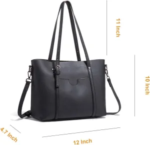 Women Handbag Leather Satchel Purse Shoulder Bag Vintage Top Handle Handbag Work Tote Bag