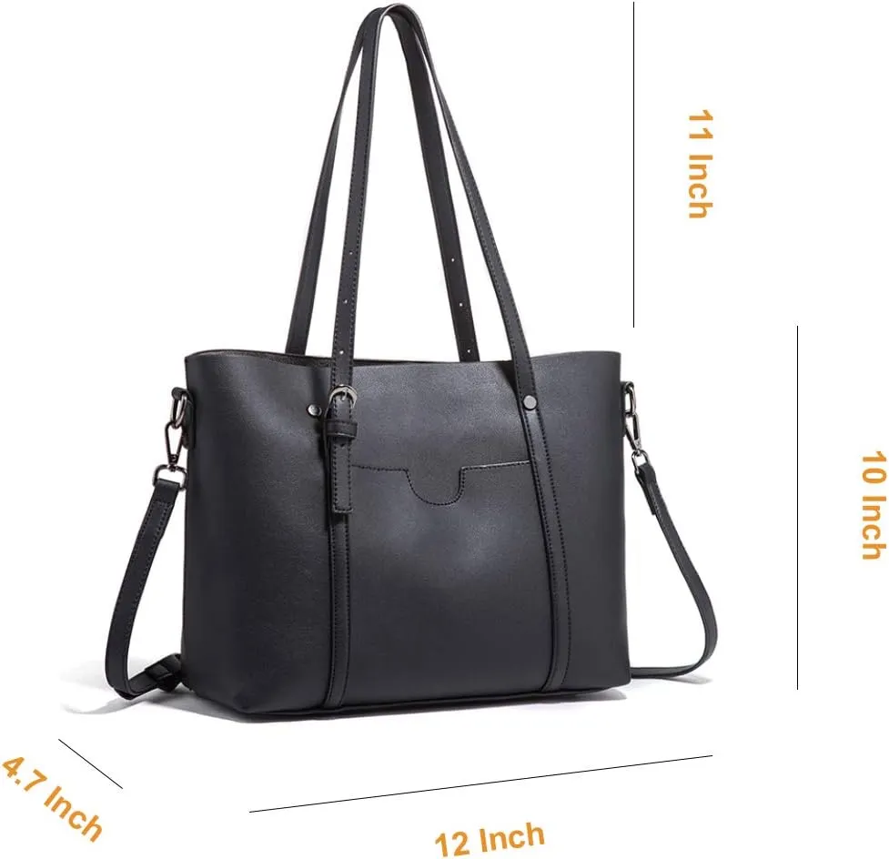 Women Handbag Leather Satchel Purse Shoulder Bag Vintage Top Handle Handbag Work Tote Bag