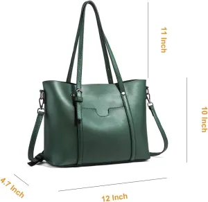 Women Handbag Leather Satchel Purse Shoulder Bag Vintage Top Handle Handbag Work Tote Bag