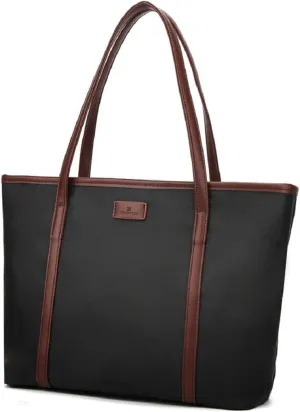 Women Handbag Waterproof Nylon Satchel Purse Handbag Vintage Top Handle Handbag Work Tote Bag