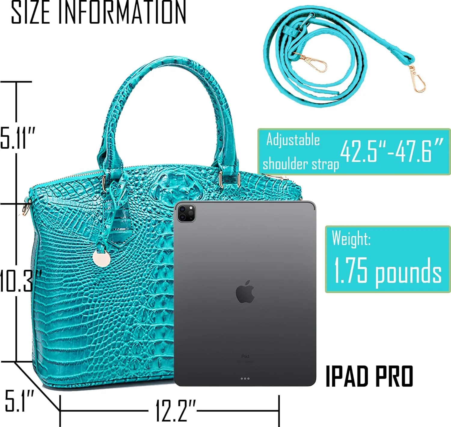 Women Purse Satchel Bag Long Crossbody Classy Tote Bag Top Handle Vegan Leather Ladies Handbags Embossed Pattern