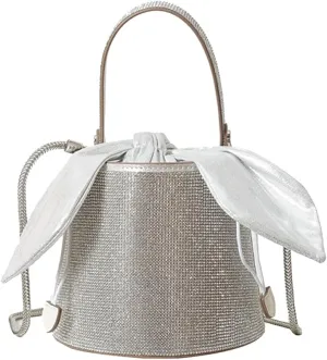 Women's Evening Clutch Bag Rhinestone Handbag Bridal Wedding Purse Bling Crystal Shoulder Bag Glitter Crossbody Bag