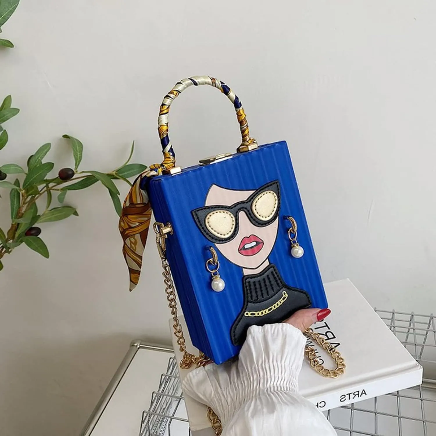 Womens Novelty 3D Lady Face Shoulder Bags PU Leather Top Handle Satchel Handbags Clutch Purse Crossbody Phone Wallet
