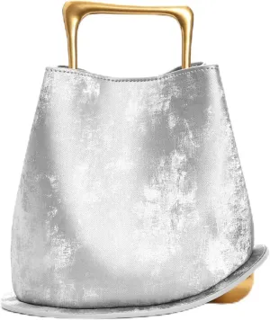 Women's Silk Bucket Bag, Personalized Handbag, Creative Vegetable Basket, One Shoulder Crossbody