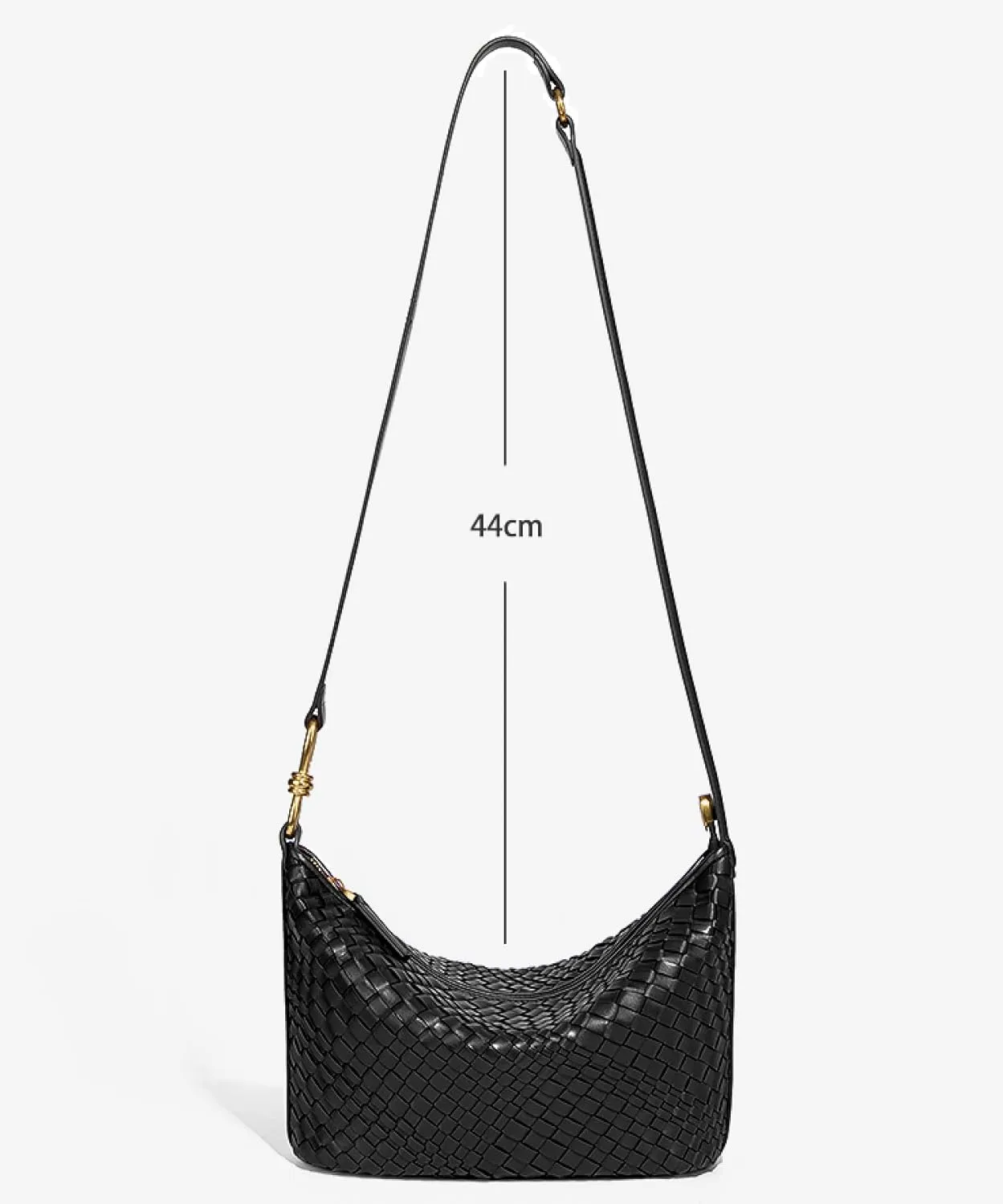 Woven Bag, Premium Leather with Adjustable Straps, Spacious & Organized. Versatile Crossbody, Shoulder Bag
