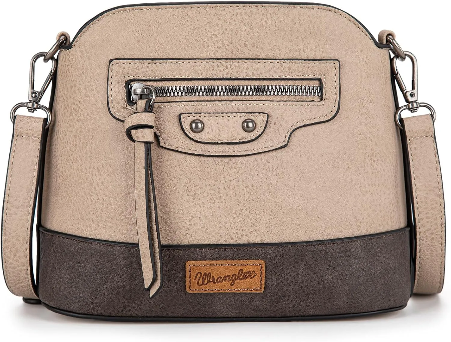 Wrangler Cow Print Crossbody Bag for Women Western Cross Body Purse with Signature Strap