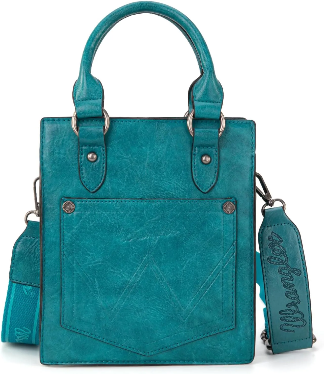 Wrangler Small Crossbody Bag for Women Tooling Top Handle Handbags and Mini Tote Bag