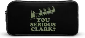 You Serious Clark Large Capacity Pencil Case with Zippered Simple Stationery Makeup Bag for Unisex