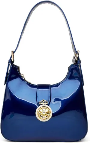 ZiMing Glossy Patent Leather Handbags Purse for Women Vintage Hobo Bag Shoulder Bag Ladies Small Tote Bag for Party Wedding
